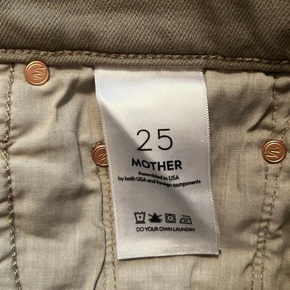 NEW Mother The Insider Hover Green High Rise Flared Bootcut Jeans Size 26 - Picture 5 of 5